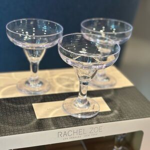 Rachel Zoe Mini Margarita Acrylic Glasses Set of 6 NEW